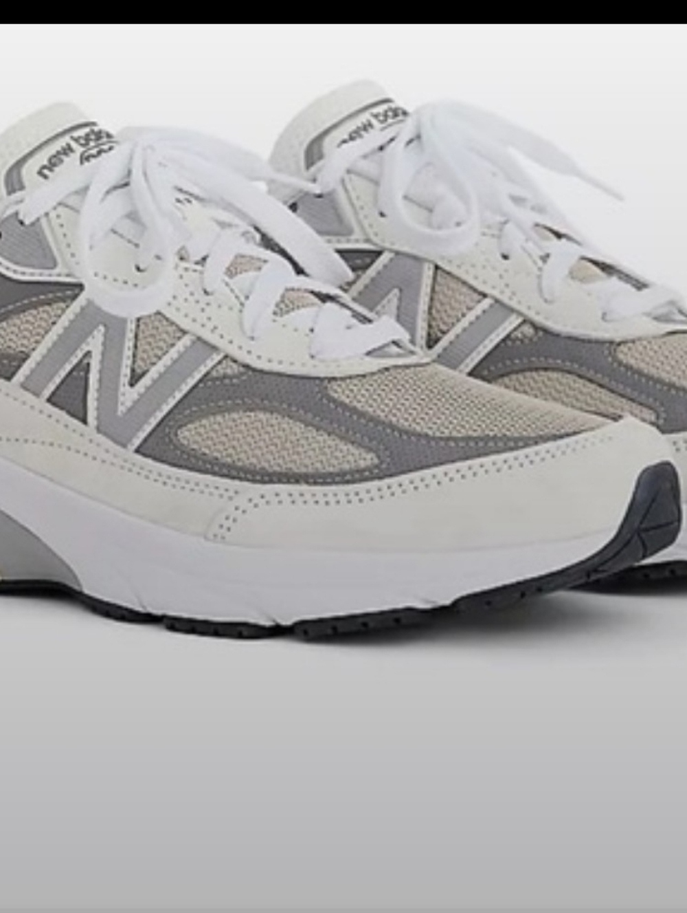 New Balance Women 990v6 White/Gray Size 7.5